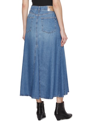 Back View - Click To Enlarge - RAG & BONE - Featherweight Rooney Washed Denim Skirt