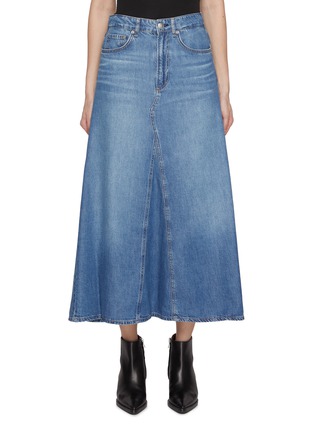 Main View - Click To Enlarge - RAG & BONE - Featherweight Rooney Washed Denim Skirt