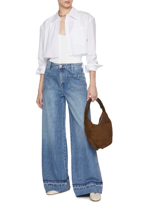 Figure View - Click To Enlarge - RAG & BONE - Marina Wide Leg Jeans