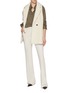 Figure View - Click To Enlarge - MARELLA - Flared Leg Wool Blend Pants