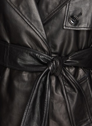  - MARELLA - Belted Leather Trench Coat