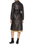 Back View - Click To Enlarge - MARELLA - Belted Leather Trench Coat