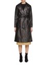 Main View - Click To Enlarge - MARELLA - Belted Leather Trench Coat