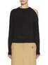 Main View - Click To Enlarge - MARELLA - Cold Shoulder Knit Sweater