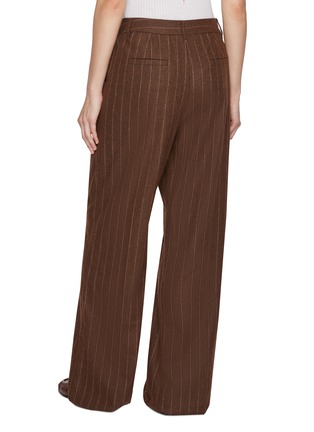 Back View - Click To Enlarge - MARELLA - Pinstripe Virgin Wool Blend Pants