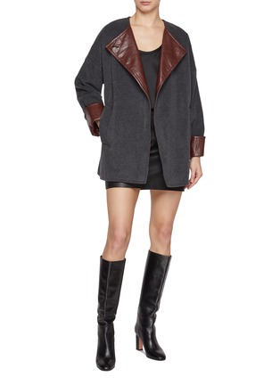 Figure View - Click To Enlarge - MARELLA - Belted Virgin Wool Blend Coat