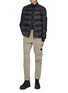 Figure View - Click To Enlarge - MONCLER - Bazena Logo Patch Puffer Bomber Jacket