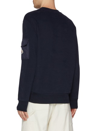 Back View - Click To Enlarge - MONCLER - Arm Pocket Cotton Sweater