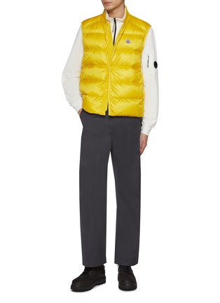 Figure View - Click To Enlarge - MONCLER - Serot Logo Patch Puffer Bomber Vest