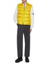 Figure View - Click To Enlarge - MONCLER - Serot Logo Patch Puffer Bomber Vest