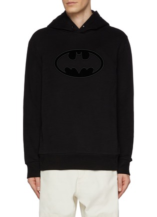 Main View - Click To Enlarge - MONCLER - Batman Patch Cotton Hoodie