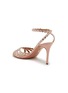  - AQUAZZURA - Tequila 85 Crystal Embellished Leather Heeled Sandals