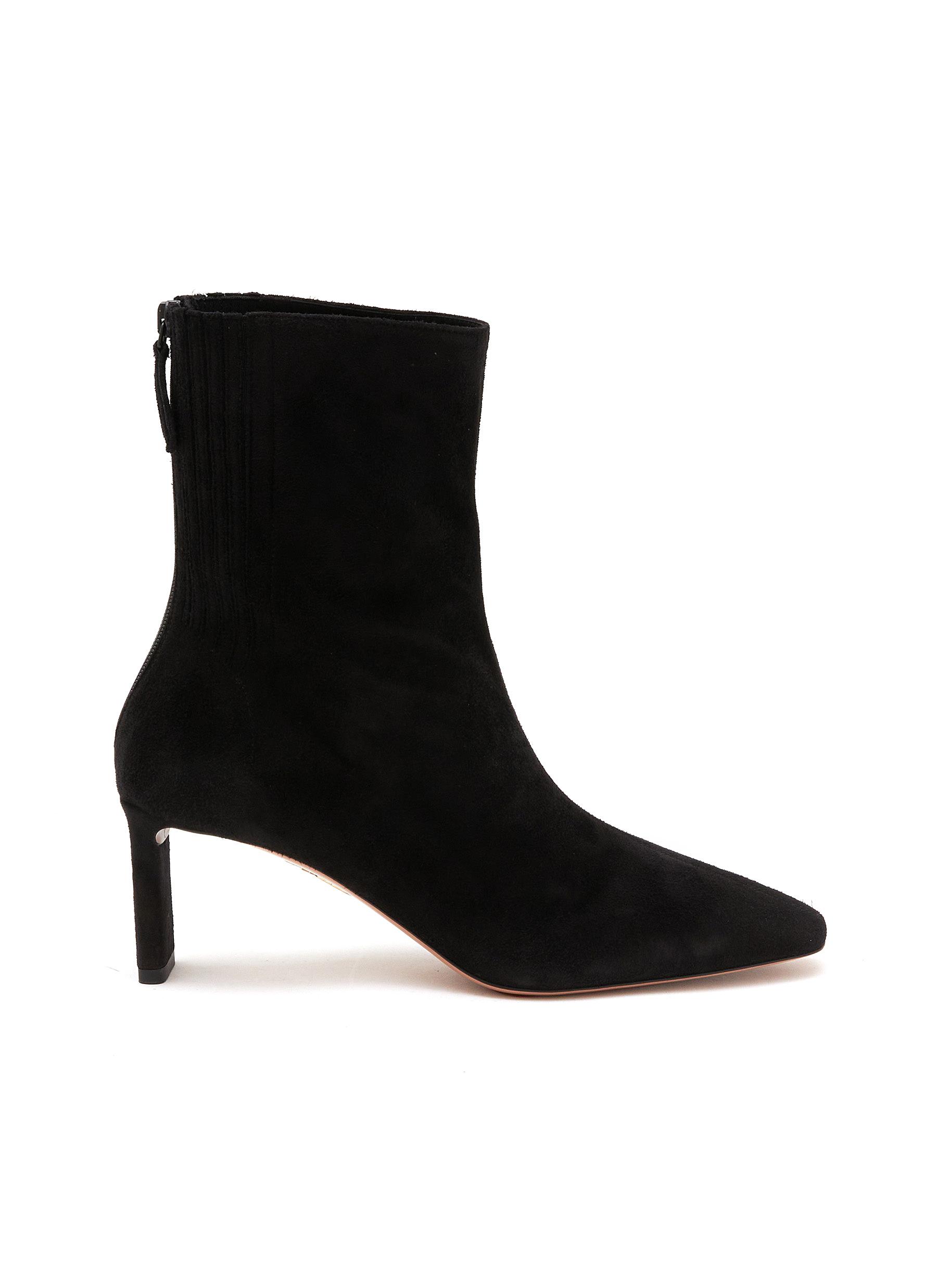 AQUAZZURA Blade 65 Suede Ankle Boots Women Lane Crawford