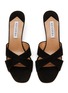 Detail View - Click To Enlarge - AQUAZZURA - Divine 50 Suede Mule Sandals