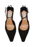 Detail View - Click To Enlarge - AQUAZZURA - Blade 65 Suede Pumps