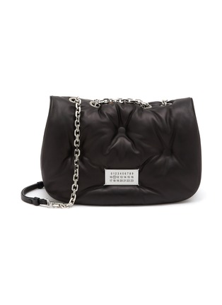 Main View - Click To Enlarge - MAISON MARGIELA - Medium Glam Slam Leather Flap Bag