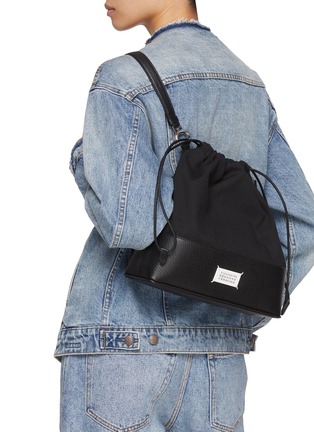 Figure View - Click To Enlarge - MAISON MARGIELA - Small 5AC Daily Drawstring Backpack