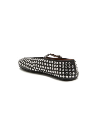  - ALAÏA - Strass Embellished Leather Ballerina Flats