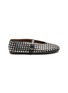 Main View - Click To Enlarge - ALAÏA - Strass Embellished Leather Ballerina Flats