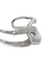 Detail View - Click To Enlarge - ALEXIS BITTAR - Solanales Rhodium Plated Brass Crystal Interlocked Cuff