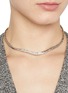 Figure View - Click To Enlarge - ALEXIS BITTAR - Solanales Rhodium Plated Brass Crystal Skinny Collar