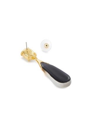 Detail View - Click To Enlarge - ALEXIS BITTAR - Bonbon 14K Gold Plated Brass Crystal Lucite Small Teardrop Earrings