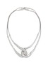 Main View - Click To Enlarge - ALEXIS BITTAR - Solanales Rhodium Plated Brass Crystal Interlock Necklace