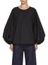 Main View - Click To Enlarge - CAROLINA HERRERA - Raglan Bishop Sleeve Poplin Top