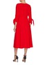 Back View - Click To Enlarge - CAROLINA HERRERA - Sleeve Tie Midi Dress