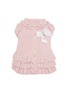 Main View - Click To Enlarge - KALINA - Extra Small Knitted Dog Dress — Pink