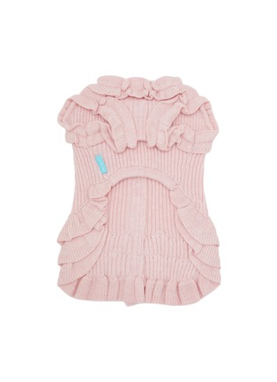  - KALINA - Extra Small Knitted Dog Dress — Pink