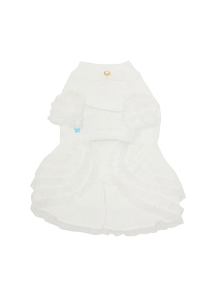  - KALINA - Small Rib Knit Dress — White