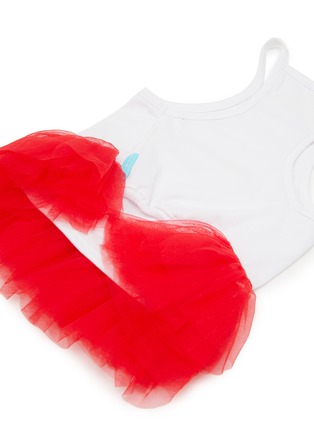 Detail View - Click To Enlarge - KALINA - Small Inner Tulle Dog Dress — Red