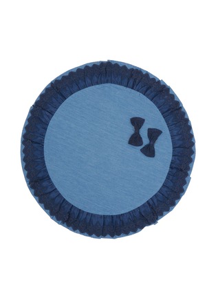 Main View - Click To Enlarge - KALINA - Denim Lace Round Café Mat