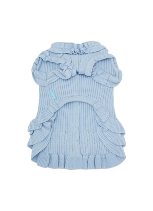  - KALINA - Extra Small Knitted Dog Dress — Blue