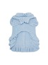  - KALINA - Extra Small Knitted Dog Dress — Blue