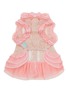  - KALINA - Large Dot Tulle Ruffle Dog Dress — Pink