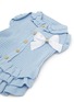 Detail View - Click To Enlarge - KALINA - Small Knitted Dog Dress — Blue