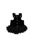 Main View - Click To Enlarge - KALINA - Extra Small Polka Dot Tutu Velvet Dog Dress — Black