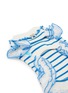 Detail View - Click To Enlarge - KALINA - Large Stripe Rib Knit Dress — Blue