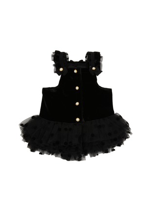 Main View - Click To Enlarge - KALINA - Small Inner Tulle Dog Dress — Black