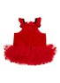  - KALINA - Large Polka Dot Tutu Velvet Dog Dress — Red