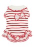 Main View - Click To Enlarge - KALINA - Large Stripe Rib Knit Dress — Red