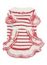  - KALINA - Large Stripe Rib Knit Dress — Red