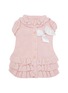 Main View - Click To Enlarge - KALINA - Small Knitted Dog Dress — Pink