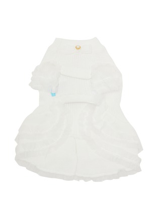  - KALINA - Medium Rib Knit Dress — White