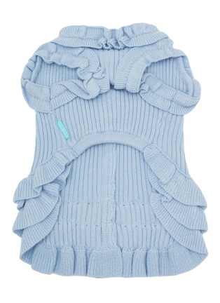  - KALINA - Large Knitted Dog Dress — Blue