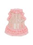 Main View - Click To Enlarge - KALINA - Small Dot Tulle Ruffle Dog Dress — Pink