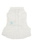  - KALINA - Large Dot Tulle Ruffle Dog Dress — White