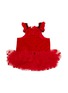  - KALINA - Medium Polka Dot Tutu Velvet Dog Dress — Red